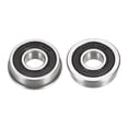 thumbnail image 4 of Unique Bargains F6000-2RS 10x26x8mm Double Scellé Roulements à Billes à Bride en Acier Chromé 4 Pack, 4 of 5