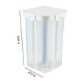 thumbnail image 2 of Kitchen Organization, Airtight Cereal Storage Container, Clear 2.3L Airtight Kitchen Food Storage Container With Lids And Compartments For Grain, Sugar, Flour, Rice, Nut, Snacks, Room Storage, 2 of 6