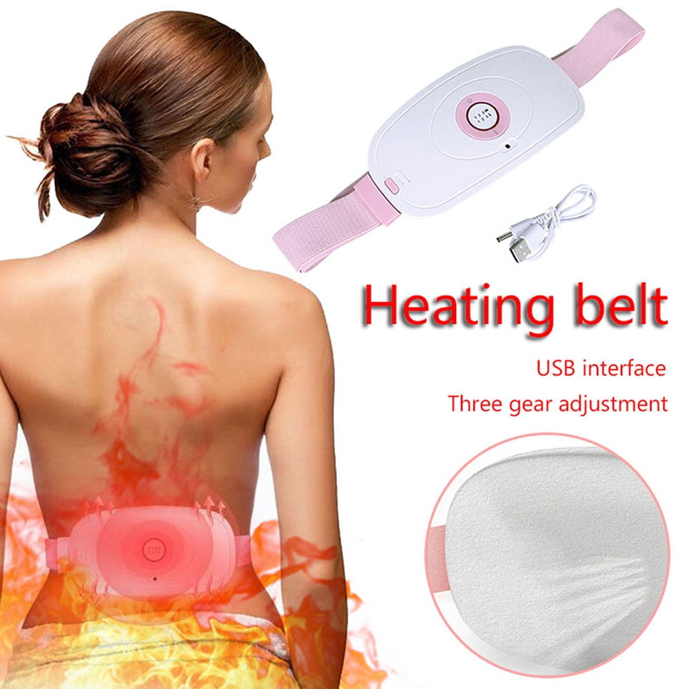 Tuscom Heating Pads for Cramps, Electric Cordless Heating Pad with 3 Heat Levels, Portable Heated Waist Belt for Back or Belly Pain Relief for Women Girls