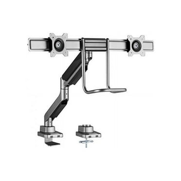 Amer HYDRA2HANDLEBAR Mounting Arm for Monitor - Space Gray - 2 Display(s) Supported - 17" to 32" Screen Support - 35.27 lb Load Capacity - 75 x 75, 100 x 100 - VESA Mount Compatible
