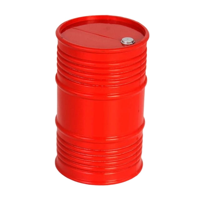 arctrm Mini Oil Drum 5.9cmx9.5cm Decoration Accessory Oil Container for 1/8, 1/1, 1/12 Red