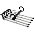 thumbnail image 1 of Labymos Clothes Hangers Multifunctional Smart Pants Organizer Space Save Non-Slip 5 Layers Closet Storage Organizer, 1 of 8