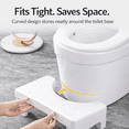 thumbnail image 6 of Toilet Stool for Adults, Non-Slip Detachable Bathroom Poop Stool, Upgraded Toilet Feet Stool for Adults and Family Use, Strong Load-Bearing Design, White, 6.7 in H x 15.3 in W, 6 of 7