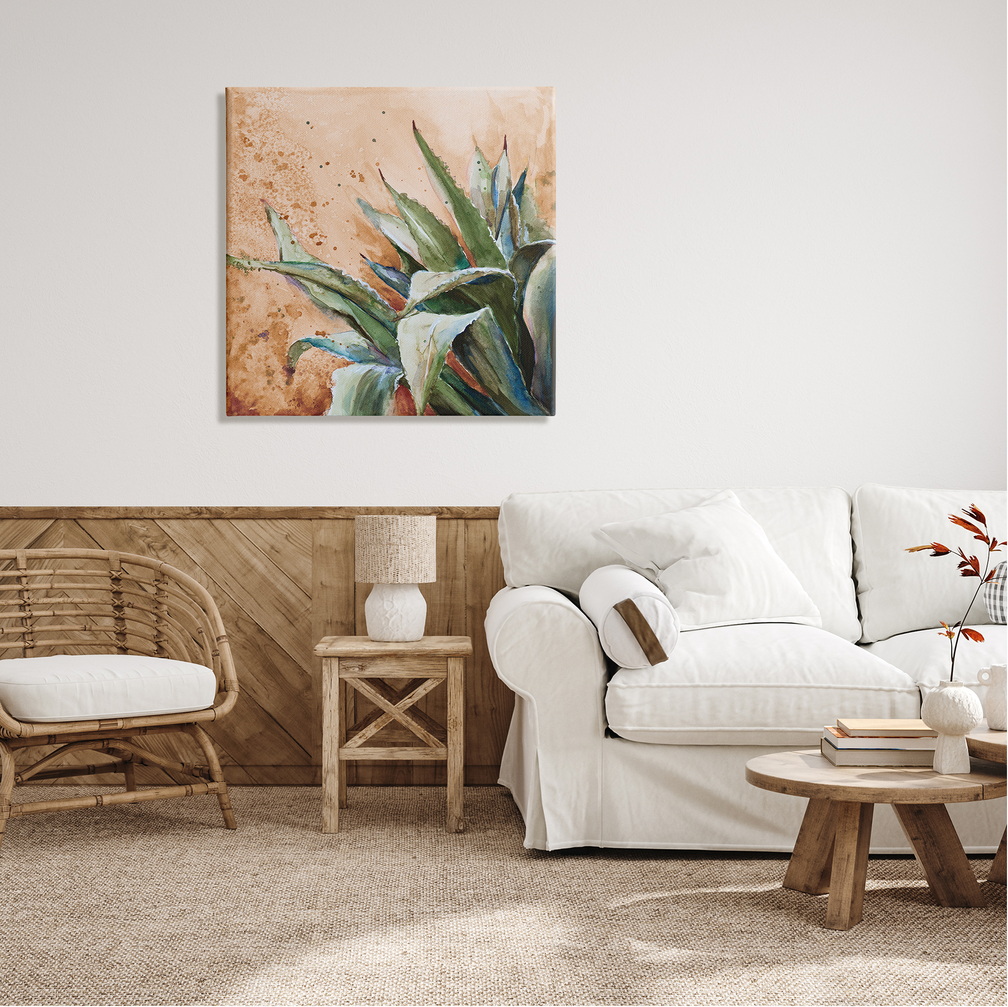 Stupell Industries Contemporary Plant Leaves Close Up Botanical Design Painting Gallery Wrapped Canvas Print Wall Art, Design by Patricia Pinto