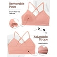 thumbnail image 4 of Livona Racerback Training Bra for Girls- 3 Pack Seamless Sports Bra, Padded Everyday Bra Bralette,Crop Cami Tank Top (6-14), 4 of 6