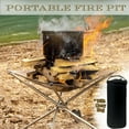 thumbnail image 2 of 22 Inch Portable Outdoor Fire Pit with Carrying Bag,Foldable Stainless Steel Mesh Fireplace Wood Burning Collapsible Fireplace for Camping Outdoor Hiking BBQ Picnic, 2 of 9