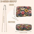 thumbnail image 4 of FORMRS Women Crossbody Purse with Chain Strap Vegan Leather Shoulder Handbag, Large Colorful Flowers, 4 of 7