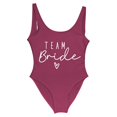 thumbnail image 1 of S-3xl Gold Print Team Bride One-piece Swimsuit Squad Women Swimwear Bachelorette Party Swimsuit Summer Beatchwear Bathing Suit, 1 of 4