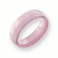 thumbnail image 1 of Ceramic Pink Faceted 6mm Polished Band Size 5.5, 1 of 1