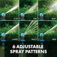 thumbnail image 5 of Restored Premium Aqua Joe Indestructible Turbo Drive 360? Telescoping Tripod Lawn & Garden Sprinkler, 6 Spray Patterns, 4,500 Sq. ft. Max Coverage (Refurbished), 5 of 6