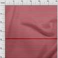 thumbnail image 2 of oneOone Cotton Poplin Red Fabric Stripes Fabric For Sewing Printed Craft Fabric By The Yard 56 Inch Wide, 2 of 4
