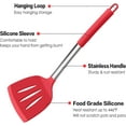 thumbnail image 3 of Silicone Cooking Utensil Set, Professional Kitchen Tools, 10-Piece Non-stick Stainless Steel Handle Food Grade Cooking Utensils, Heat-Proof Silicone for Home Chefs, Black, 3 of 5