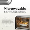thumbnail image 5 of (2 pack) Just Cook Stainless Steel Metal Microwavable Food Storage Container 40.5 Oz or 5 Cups, Designed to Help with Pantry Storage and Everyday Organization, 5 of 12