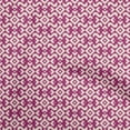 thumbnail image 1 of oneOone Cotton Cambric Fuschia Pink Fabric Asian Block Print Geometric Quilting Supplies Print Sewing Fabric By The Yard 42 Inch Wide, 1 of 4
