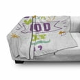 thumbnail image 2 of Saying Soft Flannel Fleece Throw Blanket, Today is a Day Happiness Happy Moments Word Work Success Print, Cozy Plush for Indoor and Outdoor Use, 60" x 80", Multicolor, by Ambesonne, 2 of 5