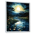 thumbnail image 2 of Designart "Yellow River Riversong painting" Landscape & Nature Floater Framed Canvas Art Print, 2 of 7