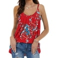 thumbnail image 3 of MAWCLOS Women Camisole Sleeveless Tank Tops Solid Color Cami Basic Daily Wear Crew Neck Pullover Red 3XL, 3 of 4