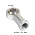 thumbnail image 3 of SI18TK PHSA18 Spherical Rod End Bearing 18mm Bore Self-lubricated Joint Bearing M18x1.5 Left Hand Female Thread, 3 of 6