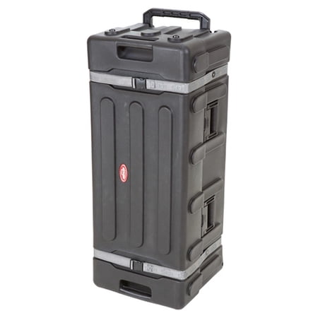 SKB Drum Hardware Case with Wheels, Durable Polyethylene Mobile Storage, Black