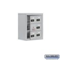 thumbnail image 1 of Salsbury 19138-06ASC 17.5 x 20 x 9.25 in. Cell Phone Storage Locker with Front Access Panel - Surface Mounted, Resettable Combination Locks - Aluminum, 1 of 1