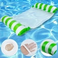 thumbnail image 4 of Pool Floats Adult Heavy Duty Inflatable Floating Toys 51.2 x 27.6 in 2 Count Orange and Green, 4 of 8