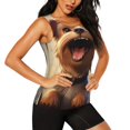 thumbnail image 2 of Zufioo Cartoon Happy Cute Puppy Print Women's Vest, Sleeveless Quick-drying Sports T-shirt, Suitable for Yoga, Running, Fitness-XX-Large, 2 of 7