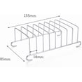 thumbnail image 2 of GLEAVI 2 Pcs Grille pour Friteuse à Air Chaud - Grille à Pain en Acier Inoxydable pour Four, Grille-Pain, Micro-Ondes - Support à Toast 8 Fentes pour Usage Domestique, Cuisson, Rôtissage, Préparation des Aliments - 6.10 * 3.34 * 1.77 Pouces, 2 of 8