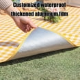 thumbnail image 6 of Picnic Mat 3-Layer Thickened, 200x150cm Waterproof Camping Tent Ground Mat, Non-Slip Outdoor Spring Outing Seat Cushion, Yellow Lawn Blanket for Beach, Hiking & Holiday Events, 6 of 6