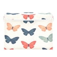 thumbnail image 7 of Yayeee Collapsible Cube Storage Bin with Lid Fabric Closet Decorative Basket with Handles, Orange Butterflies, 7 of 7