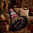 thumbnail image 3 of You Make Work Brighter Inspirational Quote Art Motivational, Cozy Typography Art Scene, Warm Flannel Blanket for Living Room and Reading Nook, Art Lovers Valentine's Day Gift, Artistic Home Decor, 3 of 9