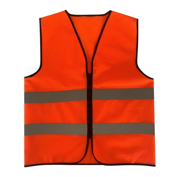 Chiccall Reflective Safety Mesh Vest for Men Outdoor Activity Zip Up Vest