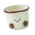 thumbnail image 3 of Tazón de cerámica para ensalada y yogur, divertido y estético, taza de café de cerámica, recipiente para guarniciones, cereales, yogur, arroz, hogar. Capacidad 280 ml, 3 of 8