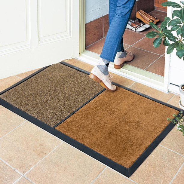 Tapete Felpudo nórdico antideslizante para el hogar, dormitorio, sala de estar, alfombrillas para el suelo (marrón) Tmvgtek Libre de BPA