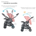thumbnail image 4 of Carriola para Bebé y Autoasiento D'bebé Sistema de Viaje Elite Reversible Travel System Con Portabebé Rosa, 4 of 6