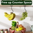thumbnail image 4 of 5.1" Under Cabinet Banana Hook|folding banana hook|hanging banana holder hook|Metal Banana Holder Stand for Hanging Bananas or Kitchen Utensil, Keeps Bananas Fresh, 4 of 8