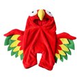 thumbnail image 2 of PET Parrot Costume, a Red Polyester Parrot-Style Costume Sized for the Selected PET Variation, for Dogs, Cats, PET Parties, Photos, and Playful Seasonal Dress-up, Red, Size XL, Practical Home Use, 2 of 7