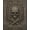 Gray, Pattern 1, variant on ODIKA 8'x10' Washable Area Rug Gray Stone Skull Relief Design Intricate Gothic Motif with Geometric Borders for Dining Room, Large Office, Lounge, Non-Slip Chair-Friendly Mat