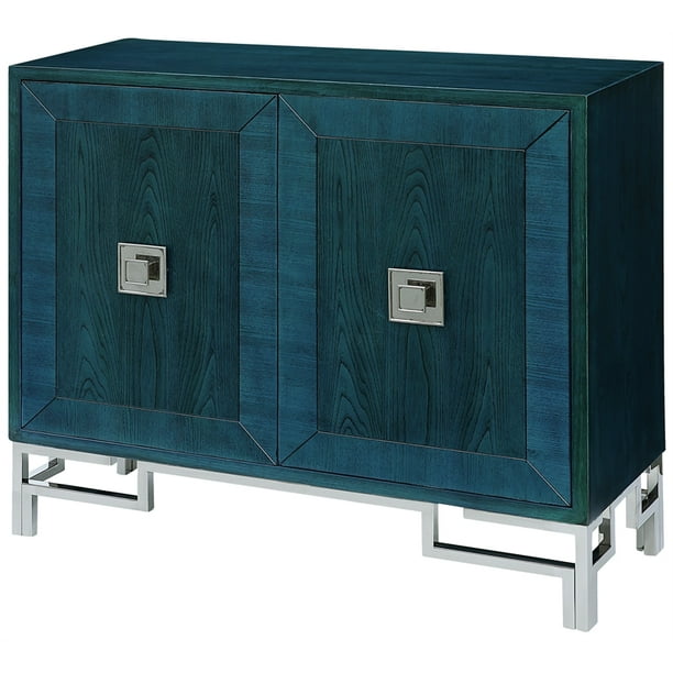 Cobalt Blue 2 Door Brushed Nickel Hardware Blue Wood Walmart