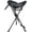 Black-mesh, variant on Tall Folding Tripod Stool for Outdoor Camping Walking Hunting Hiking Fishing Travel, Support 225 lbs