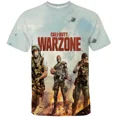 thumbnail image 3 of Camiseta de Call of Duty Warzone, camiseta informal de verano con cuello redondo, camisetas con estampado 3D geniales, ropa urbana Harajuku, camiseta para hombre, 3 of 5