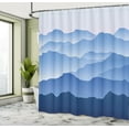 thumbnail image 5 of Ambesonne Scenery Shower Curtain, Nature Theme Silhouette, 69"Wx75"L, Blue, 5 of 5