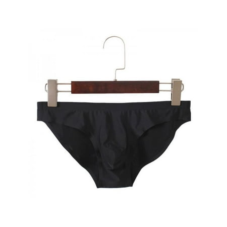 Seamless Mens Underwear - MarinaVida Men's Ice Silk Elastic Seamless Underpants Ultra-Thin Breathable Briefs Underwear