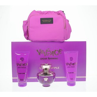 Versace Dylan Purple 3.4 OZ Eau De Parfum Spray, Bath Gel, Body