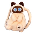 thumbnail image 4 of Lindo Animal de Peluche Gato Mochila Mochila Escolar Mochila Suave Y Elegante Mochila Escolar para Mujeres Niños Estudiantes Niñas Regalos de , beige, 4 of 8