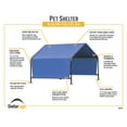 thumbnail image 5 of Pet Shelter 4x4x3 ft. Shade Tent for Dogs, Cats, Animals - Blue, Medium, 5 of 11