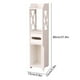 thumbnail image 3 of Gabinete de almacenamiento para baño, gabinete de piso para baño blanco, organizador independiente con puerta y estante abierto para baño, cocina, sala de estar, espacio estrecho, estante de almacenam, 3 of 8