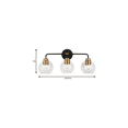 thumbnail image 3 of Home Decorator Lawrence 3-Light Aged Bronze and Brass Vanity Light, 3 of 5