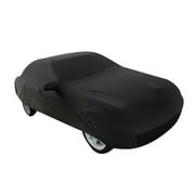 Unique Bargains 3XXL Black Waterproof Car Cover Breathable Snowproof UV Sun Protection w/Mirror Pocket