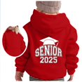 thumbnail image 1 of PMVFHDE Chandails en Molleton pour Enfants, Chandail à Capuchon à Manches Longues pour Filles, Sweat à Capuche Graphique, Pulls Mignons pour Filles, Rouge, 110, 1 of 3