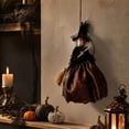 thumbnail image 4 of Halloween Witch Hanging Ornament, Funny 3D Broom Pendant for Door Wall, Spooky Bar Party Decor Accessory for Halloween Celebration, Brown, 4 of 4